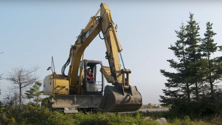 Curse of Oak Island CAT D67 bulldozer