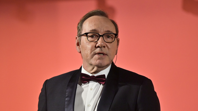 Kevin Spacey staring