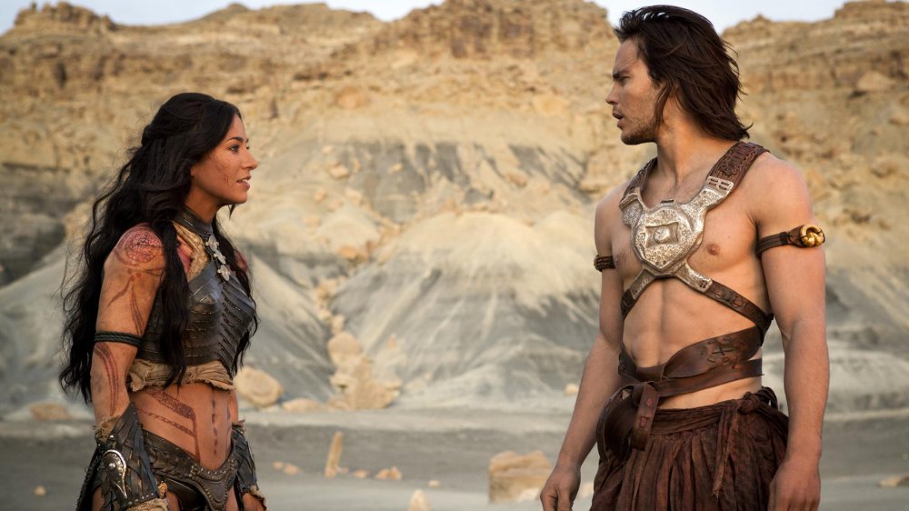 Lynn Collins and Taylor Kitsch in John Carter