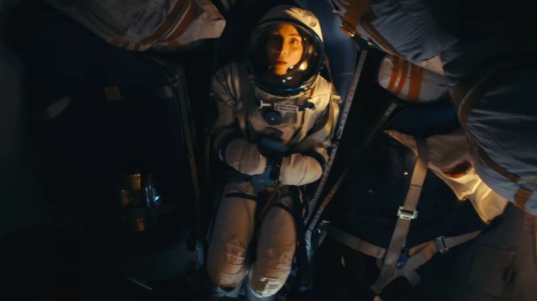 "Constellation" character Jo Ericsson sits tight in space module