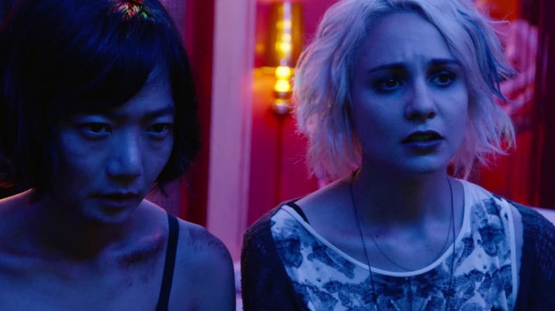 Tuppence Middleton and Doona Bae look worried