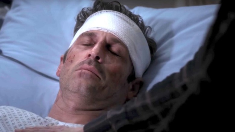 Derek in hospital bed