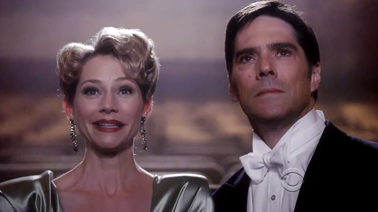 Haley and Aaron Hotchner looking captivated.