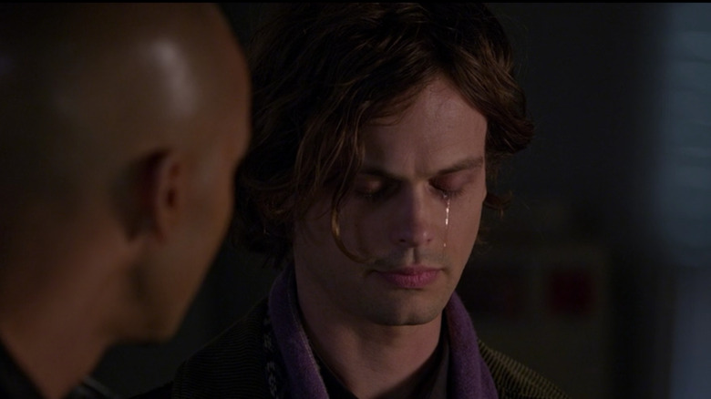 Spencer Reid crying on Criminal Minds 