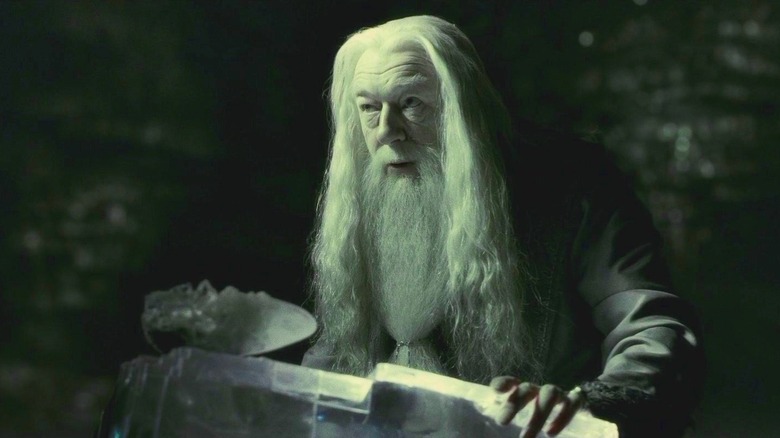 Dumbledore with potion of despair Harry Potter