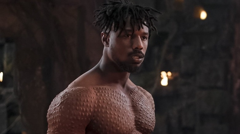 Killmonger staring intensely