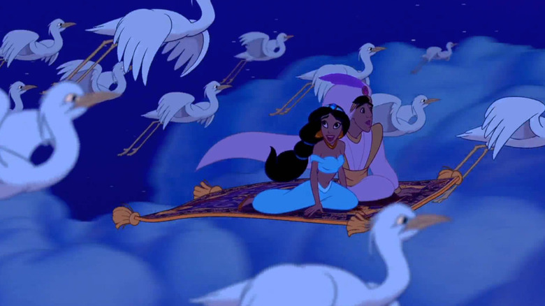 Aladdin and Jasmine on the magic carpet