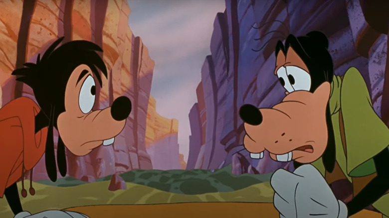 Goofy with Max, speaking