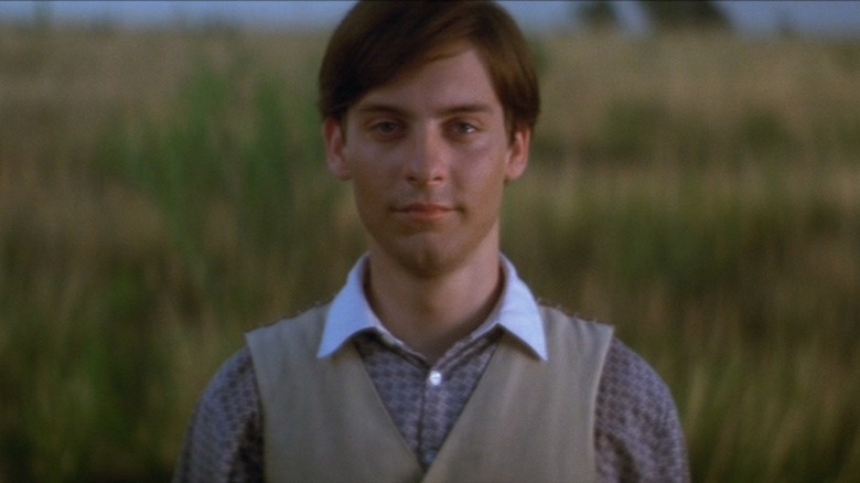 Tobey Maguire smiling