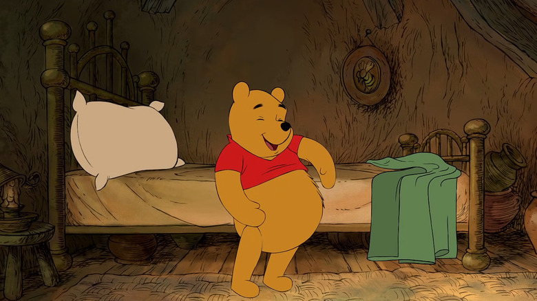 Winnie the Pooh smiles