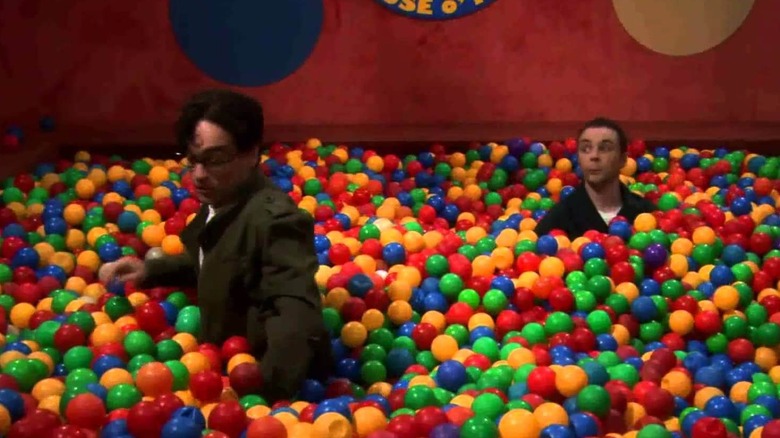 Sheldon in the ball pit