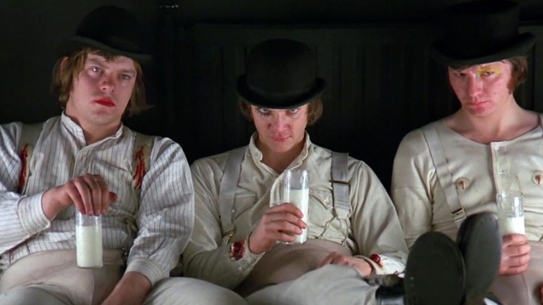 Droogs lounge at the milk bar