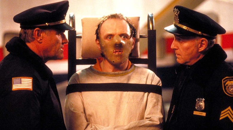 Lecter in tight restraints