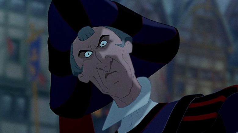 Frollo sneers