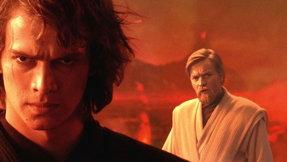 Hayden Christensen and Ewan McGregor in Star Wars Episode III Revenge of the Sith