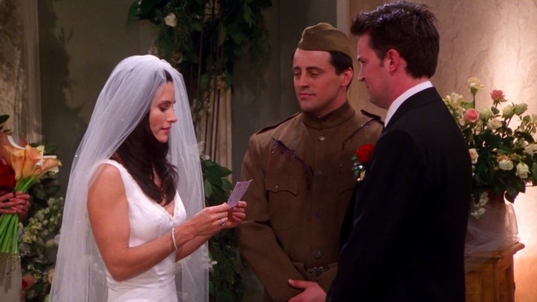 Chandler and Monica wed