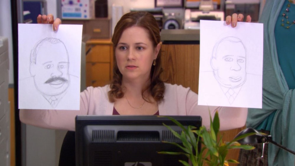 Jenna Fischer as Pam Beesly-Halpert on The Office