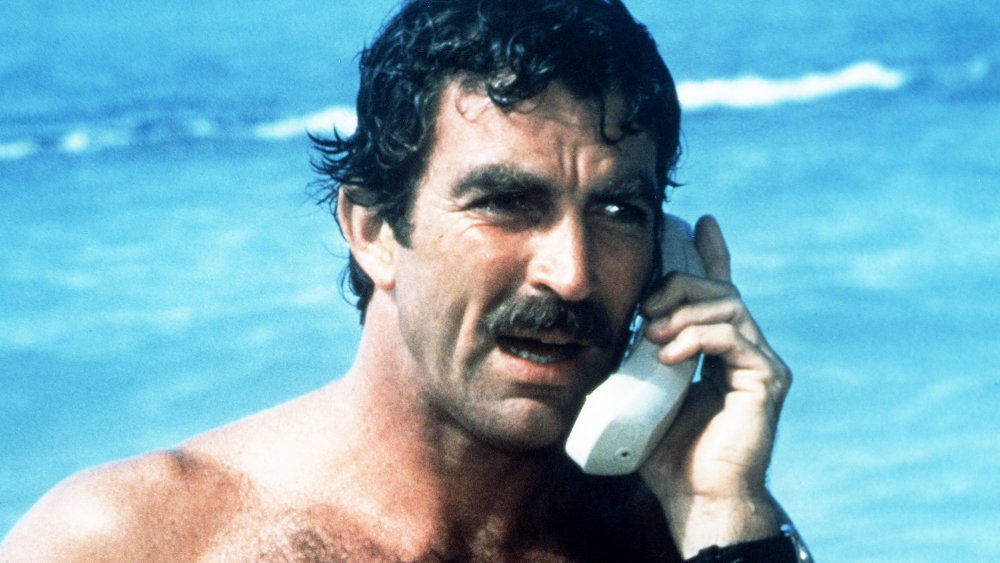 Tom Selleck as Thomas Magnum on Magnum P.I.