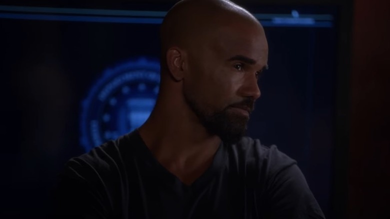 Shemar Moore looking suspicious