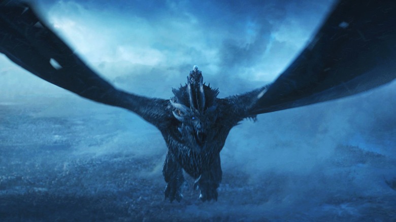 Night King flies on undead Viserion