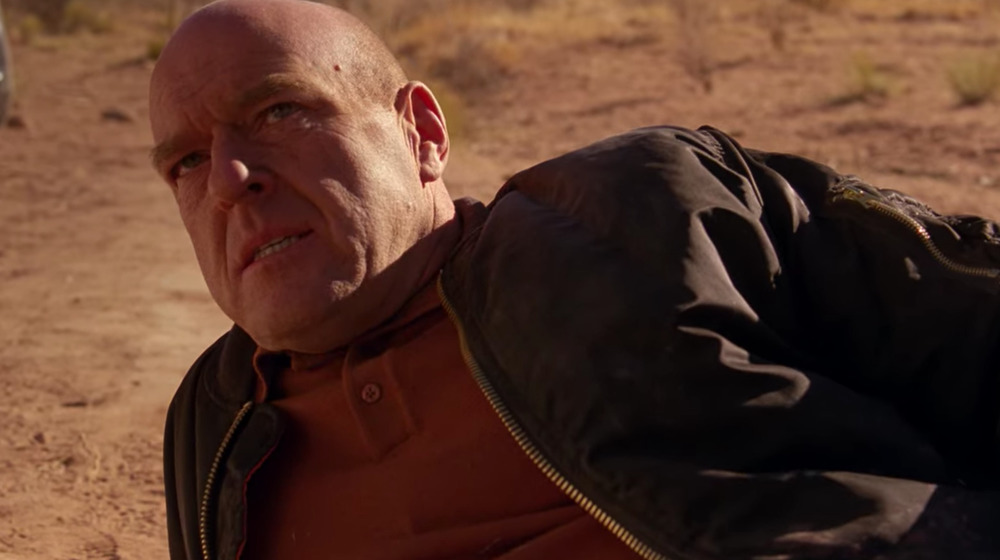 Hank Schrader on the ground Breaking Bad