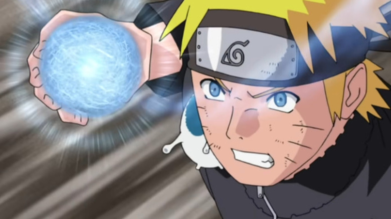 Naruto using the Rasengan