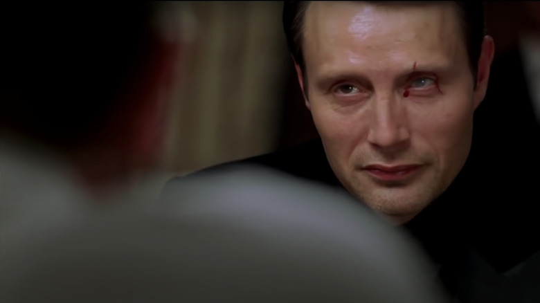 Le Chiffre and Bond at the poker table