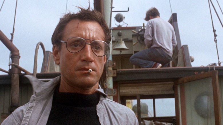 Roy Scheider smoking in Jaws