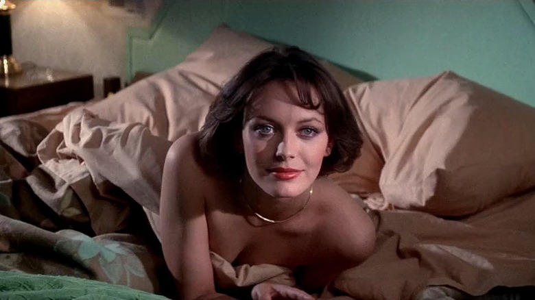 Lesley-Anne Down in bed