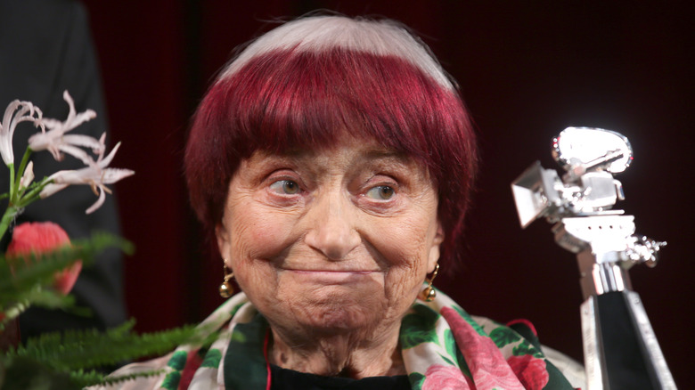 Agnès Varda smiling