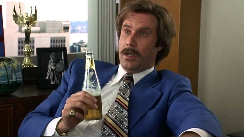 Will Ferrell holds beer