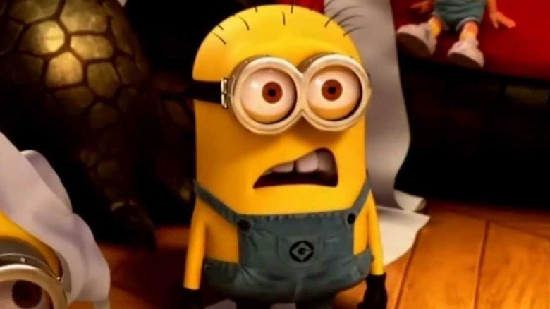 Minion looks confused