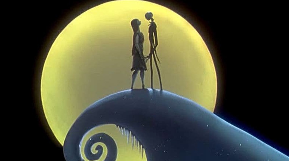 Jack and Sally in The Nightmare Before Christmas