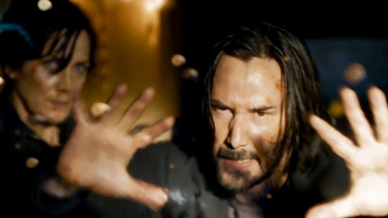 Keanu Reeves stops bullets