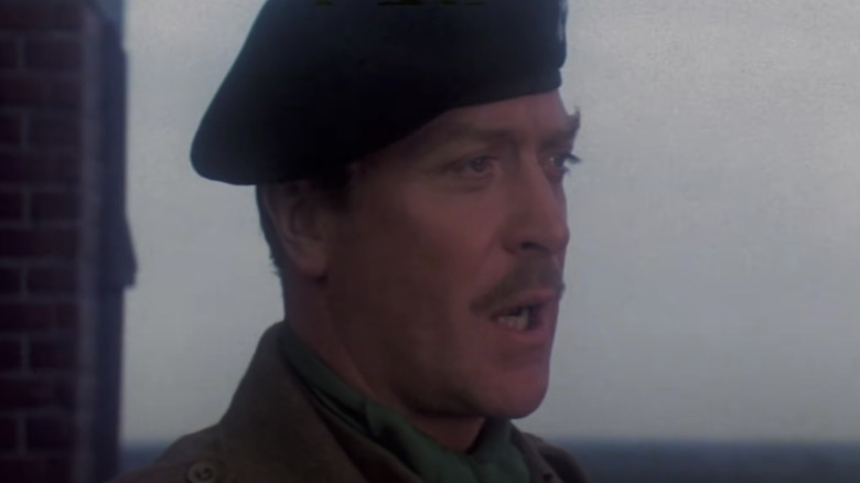 Michael Caine in military beret