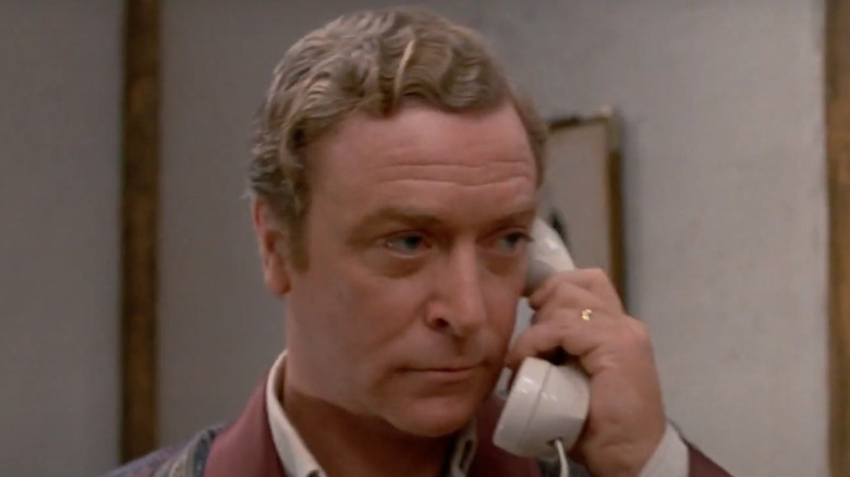 Michael Caine on phone