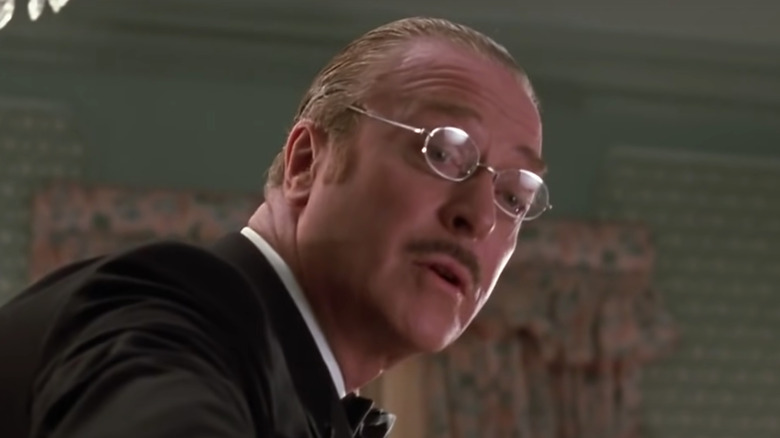 Michael Caine with thin mustache