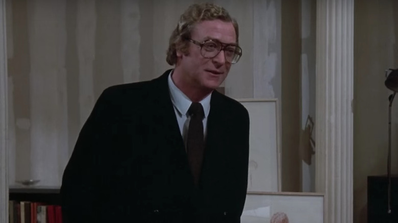 Michael Caine in big glasses