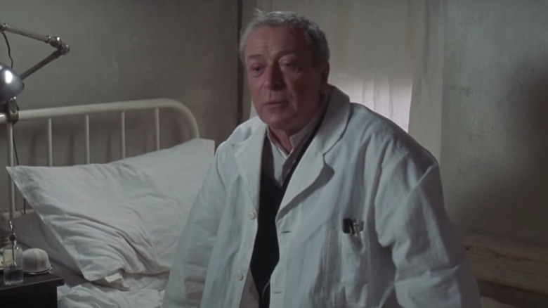 Michael Caine in doctor coat