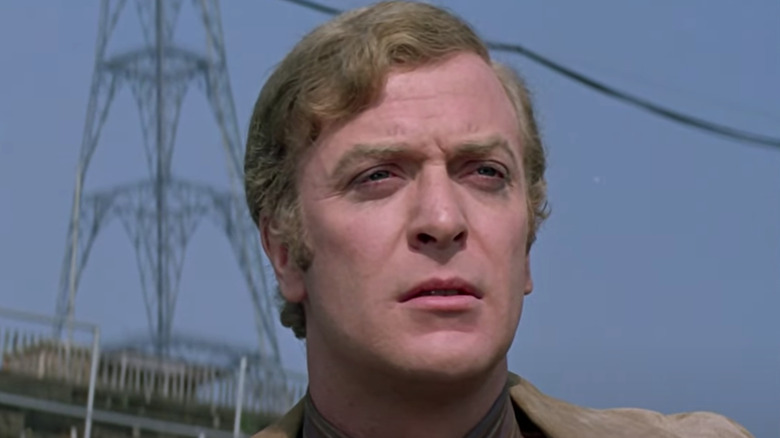 Michael Caine squinting