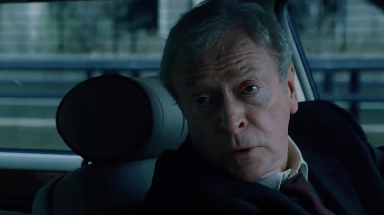 Michael Caine in car