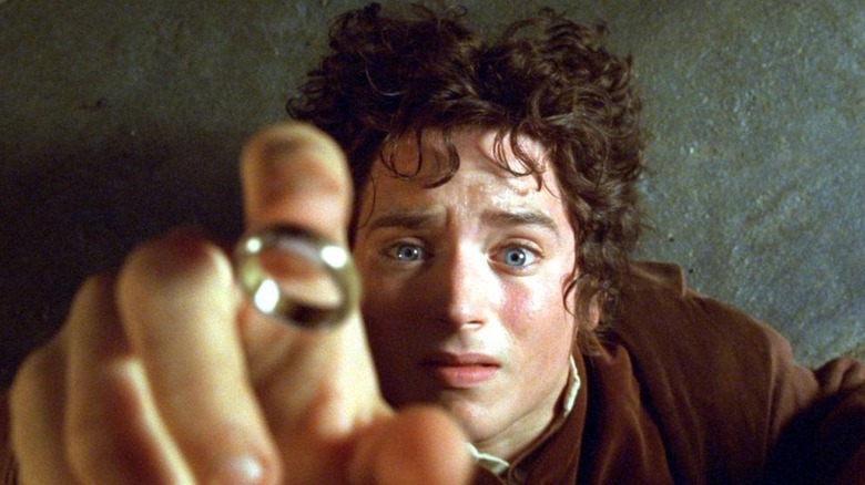 Frodo catches the ring