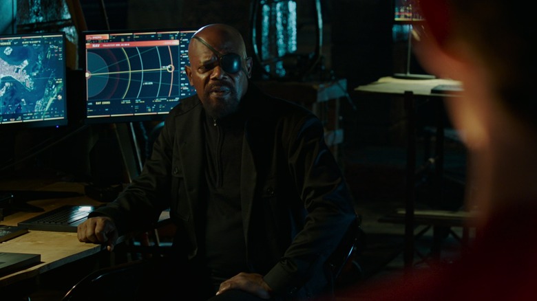 Nick Fury looking confused 