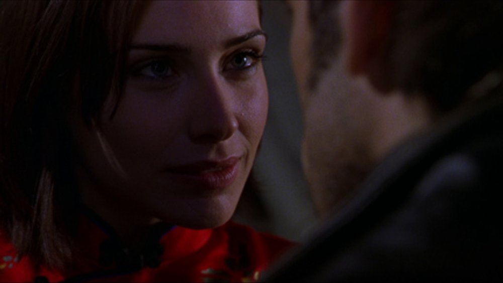 Claire Forlani as Monica and Ben Stiller as Mr. Furious in Mystery Men