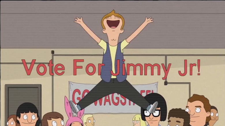 Jimmy Jr. campaign ad from Bob's Burgers