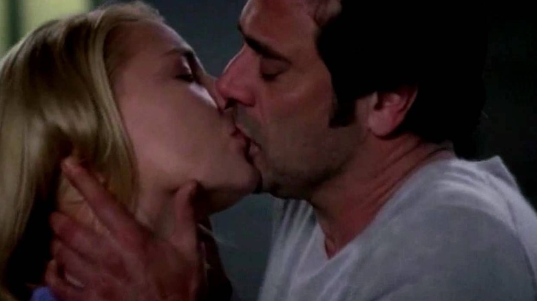 Izzie and Denny kiss