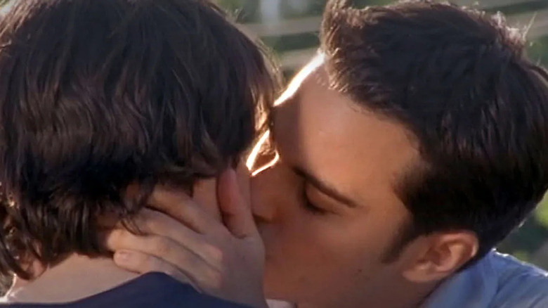 Kerr Smith and Adam Kaufman kissing