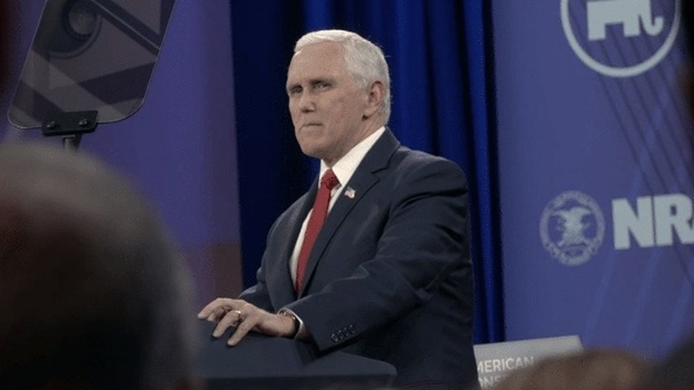 Mike Pence looking angry