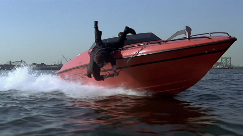 Nicolas Cage falling off of speed boat