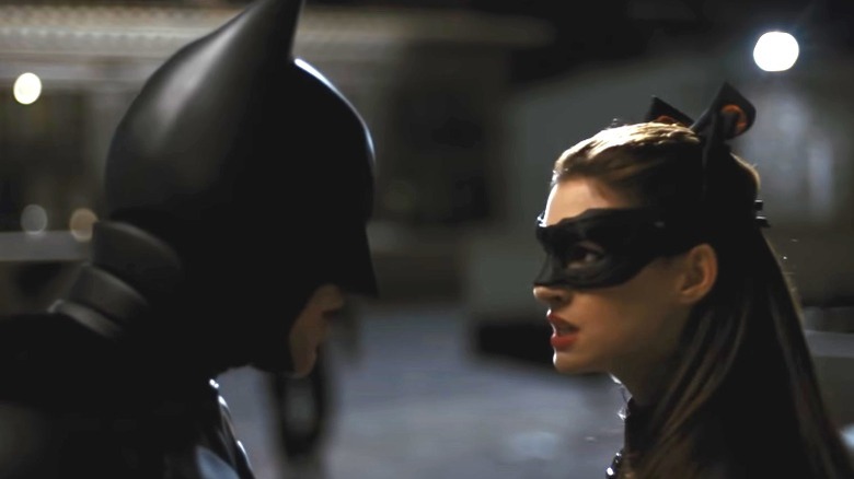 Batman and Catwoman argue